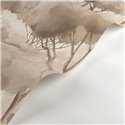 Casadeco|Papier peint moderne forêt de pins beige effet aquarelle|Floral