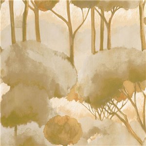 Khroma|Florale Tapete Beige und Grau mit Glanzakzenten|Tapeten