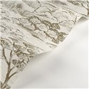 Casadeco|Papier peint paysage méditerranéen avec pins blancs et verts|Floral