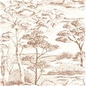 Casadeco|Papier peint style méditerranéen avec paysage de pins|Rustique