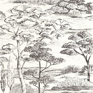 Papeldecor|Papier peint Urban Jungle feuilles de palmier beige crème|Floral