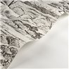 Casadeco|Landscape wallpaper with black and white pines in Mediterranean style|Floral