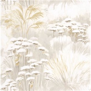 Pip Studio|Romantische Tapete mit kleinen japanischen Blumen in Ockergelb|Romantisch