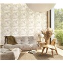 Casadeco|Weiße Aquarell-Blumentapete fürs Wohnzimmer|Blumen
