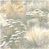 Casadeco|Wallpaper with green field flowers and a beautiful watercolor effect|Floral