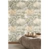 Casadeco|Wallpaper with green field flowers and a beautiful watercolor effect|Floral