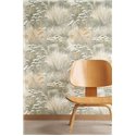 Casadeco|Wallpaper with green field flowers and a beautiful watercolor effect|Floral