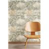 Casadeco|Wallpaper with green field flowers and a beautiful watercolor effect|Floral