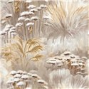 Casadeco|Papier peint fleurs sauvages beige parfait pour une entrée|Floral