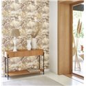Casadeco|Papel pintado flores silvestres beige perfecto para recibidor|Floral