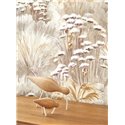 Casadeco|Beige wildflower wallpaper perfect for entryway|Floral