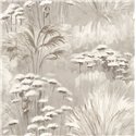 Casadeco|Gray watercolor flower wallpaper ideal for bathroom or entryway|Floral