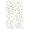 Casadeco|Lovely wallpaper with white sea lavender flowers|Scandinavian