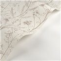 Casadeco|Lovely wallpaper with white sea lavender flowers|Scandinavian