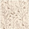 Casadeco|Simple wallpaper with beige sea lavender floral print|Scandinavian