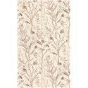 Casadeco|Simple wallpaper with beige sea lavender floral print|Scandinavian