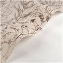 Casadeco|Einfache Tapete mit beigem Meerlavendel-Blumenmuster|Skandinavisch