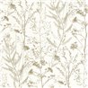 Casadeco|Papel pintado flores silvestres de lavanda marina blanco, sencillo y bonito|Escandinavo