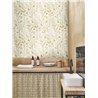 Casadeco|White sea lavender wildflowers wallpaper, simple and pretty|Scandinavian