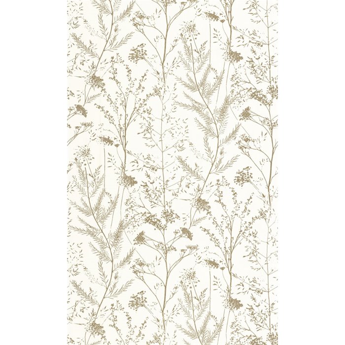 Papel pintado flores silvestres de lavanda marina blanco, sencillo y bonito - Casadeco Sentier des Dunes 200957261