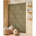 Casadeco|Very pretty wildflowers wallpaper, green sea lavender|Rustic
