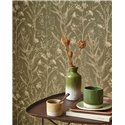 Casadeco|Very pretty wildflowers wallpaper, green sea lavender|Rustic