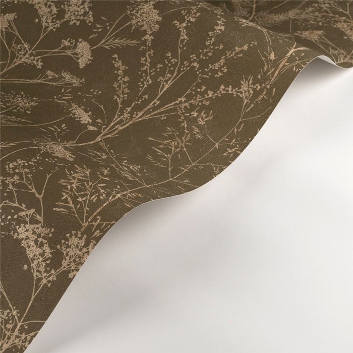 Casadeco|Very pretty wildflowers wallpaper, green sea lavender|Rustic