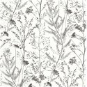 Casadeco|Wallpaper for bathrooms with white sea lavender flowers|Rustic