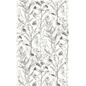 Casadeco|Wallpaper for bathrooms with white sea lavender flowers|Rustic