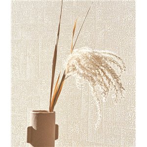 Papeldecor|Beige textured plaster wall effect wallpaper with shine|Wallpaper 2