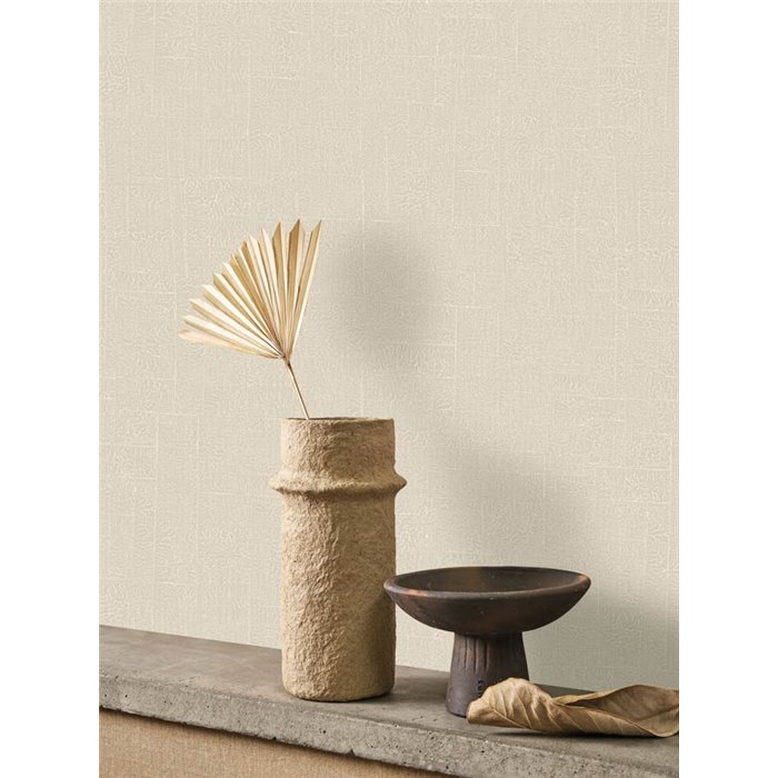 Casadeco|Simple wallpaper with a lovely beige texture|Wallpaper