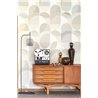 Casadeco|Papier peint moderne avec formes de cercles bleu multicolores|Cercles