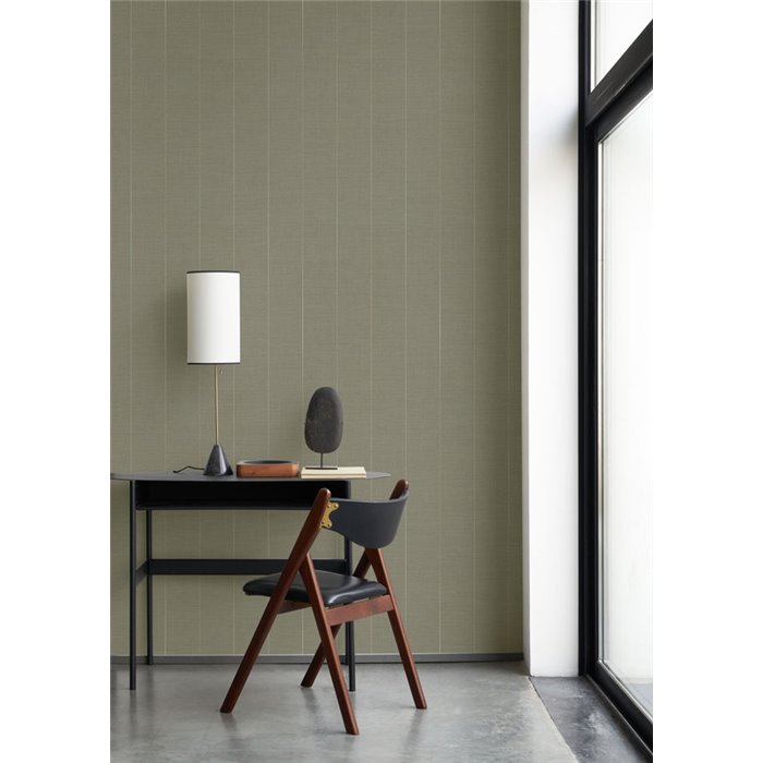 Papel pintado rayas finas y elegante beige - Casadeco Carnaby Street 200542106