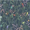 Casadeco|Papier peint enfant animaux tropicaux bleus|Enfants