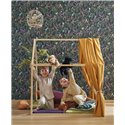 Casadeco|Kids wallpaper tropical animals blue|Children's