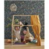 Casadeco|Kids wallpaper tropical animals blue|Children's