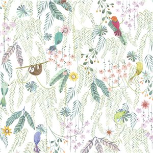 Casadeco|Kids wallpaper hot air balloons white and beige|Children's