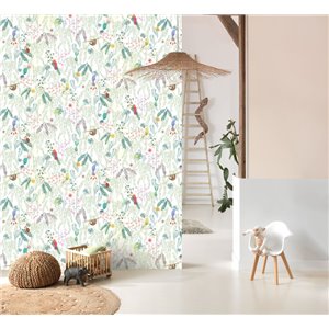Casadeco|Kinder Tapete tropische Tiere blau|Kindertapete 2