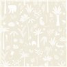 Casadeco|Kids wallpaper beige jungle with wild animals|Children's