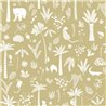 Casadeco|Kids wallpaper green jungle with wild animals|Children's
