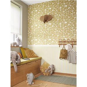 Casadeco|Kids wallpaper blue jungle with wild animals|Children's 2