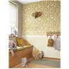 Casadeco|Papier peint enfant jungle verte avec animaux sauvages|Enfants