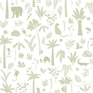 As Creation|Papier Peint enfant rayures grises et blanches|Enfants