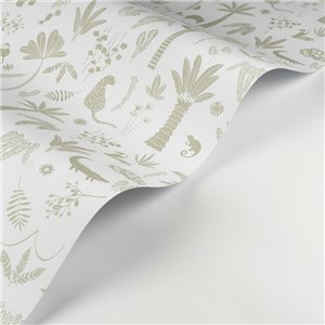 Caselio|Kids wallpaper squirrels, owls and forest animals in mint green|Children's 2