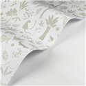 Casadeco|Kids wallpaper white and green jungle with animals|Children's