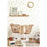 Casadeco|Kids wallpaper white and green jungle animals|Children's