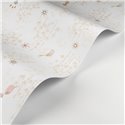 Casadeco|Papier peint enfant oiseaux exotiques et fleurs beige pastel|Enfants