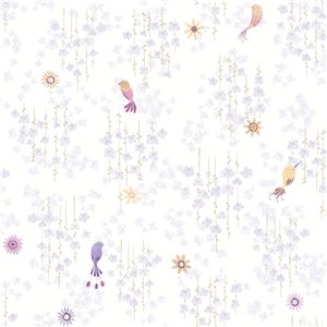 Casadeco|Kids wallpaper white and beige jungle with animals|Children's