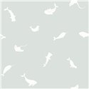 Casadeco|Papier peint enfant animaux marins bleus|Enfants
