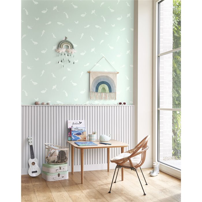 Casadeco|Kinder Tapete Meerestiere blau|Kindertapete